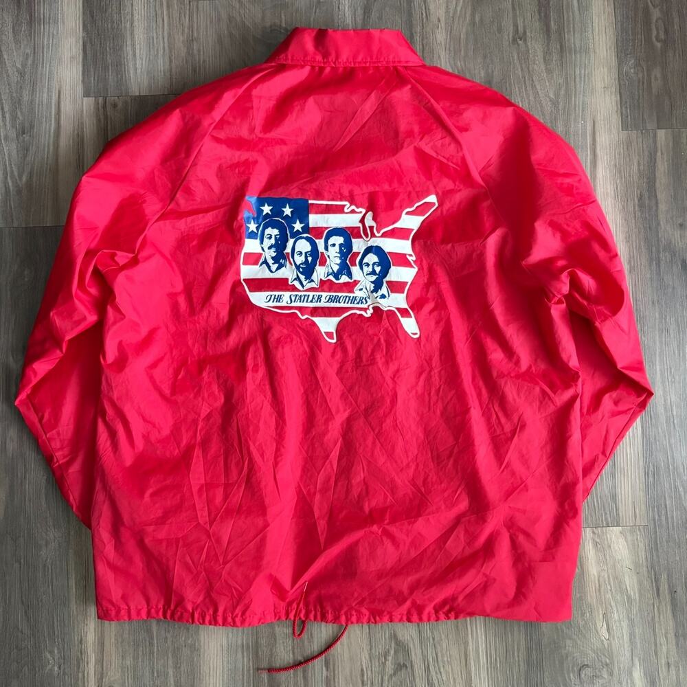 Vintage The Statler Brothers Satin Jacket Men's Size XL USA Country Gospel Jesus
